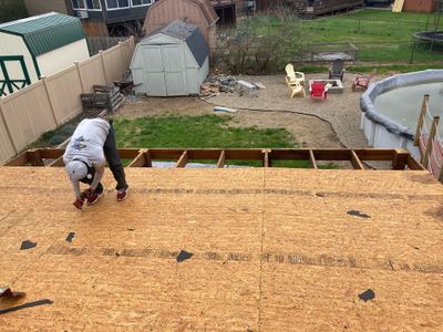 new roof sheathing 
