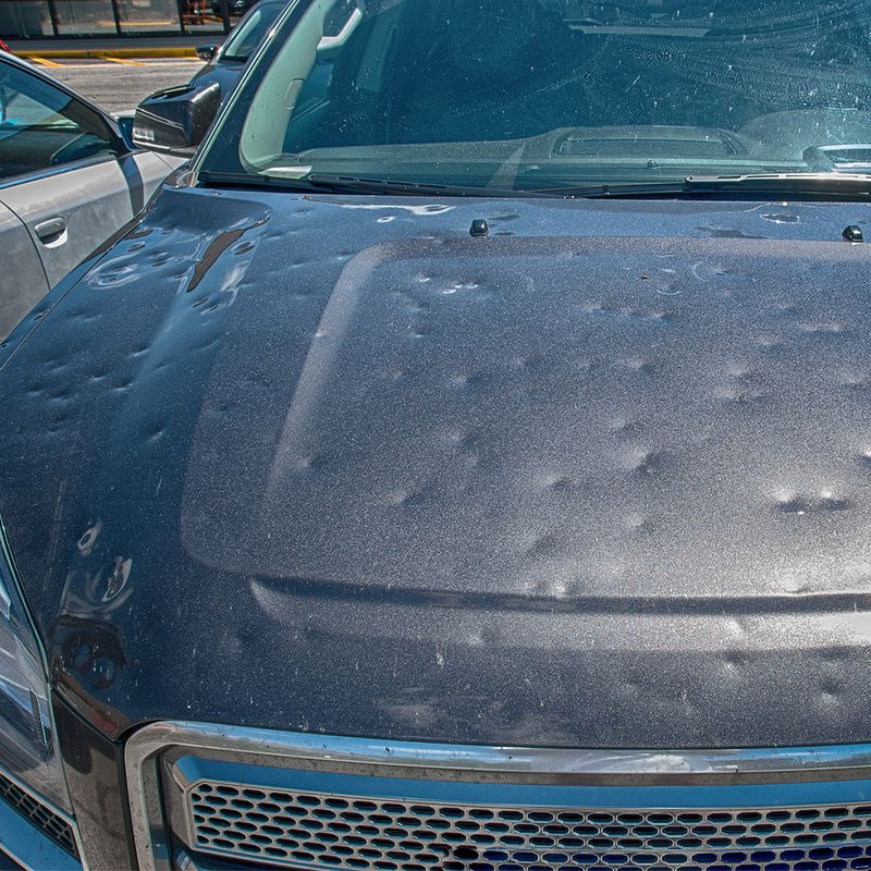 Get hail damage repair to keep your car’s value high!