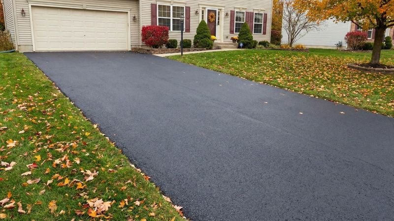 driveway in fall driveway in fall
