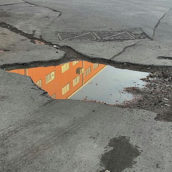 large pothole