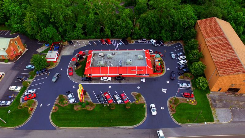 McDonald's parking lot redone