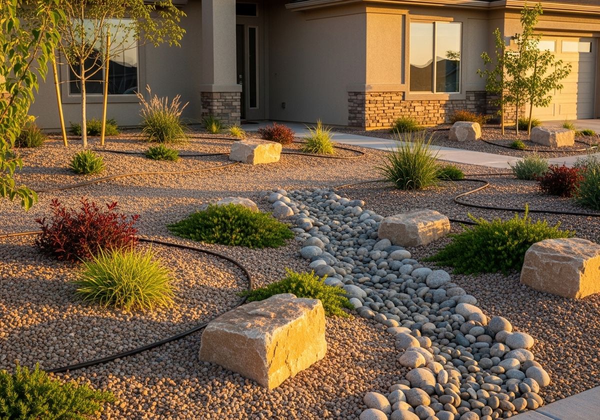 Xeriscaping with Decorative Gravel and Rocks