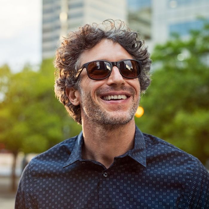 man wearing comfortable and snug sunglasses