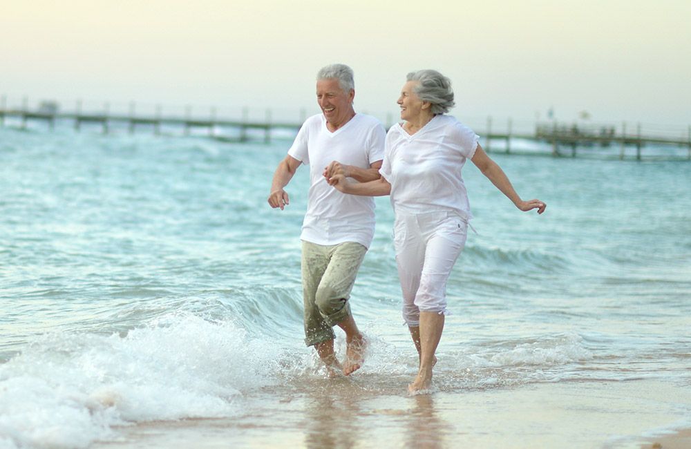 An active elderly couple An active elderly couple