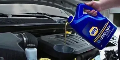 image of an oil change