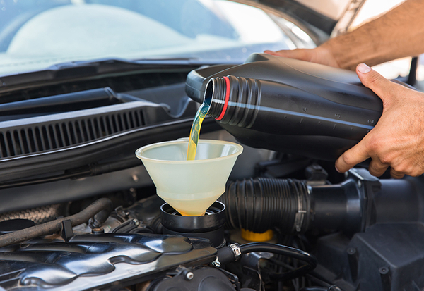 image of an oil change