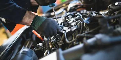 image of an oil change