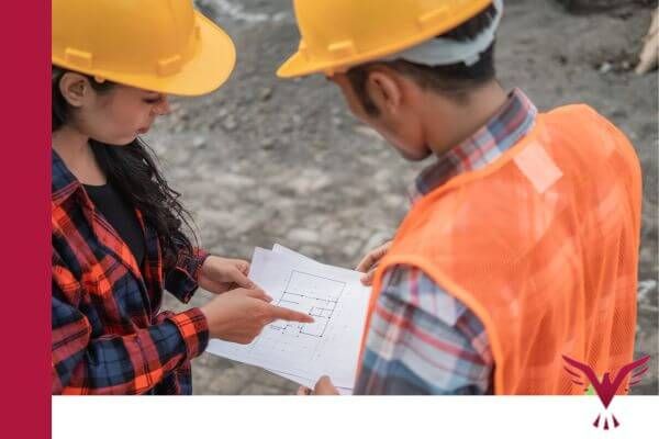 construction workers collaborating 