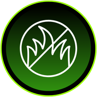 crossing out grass icon