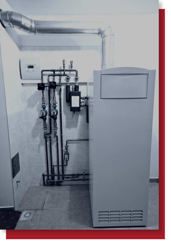 Residential HVAC equipment maintained to improve system performance and efficiency.