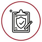 Commercial HVAC safety inspection icon.