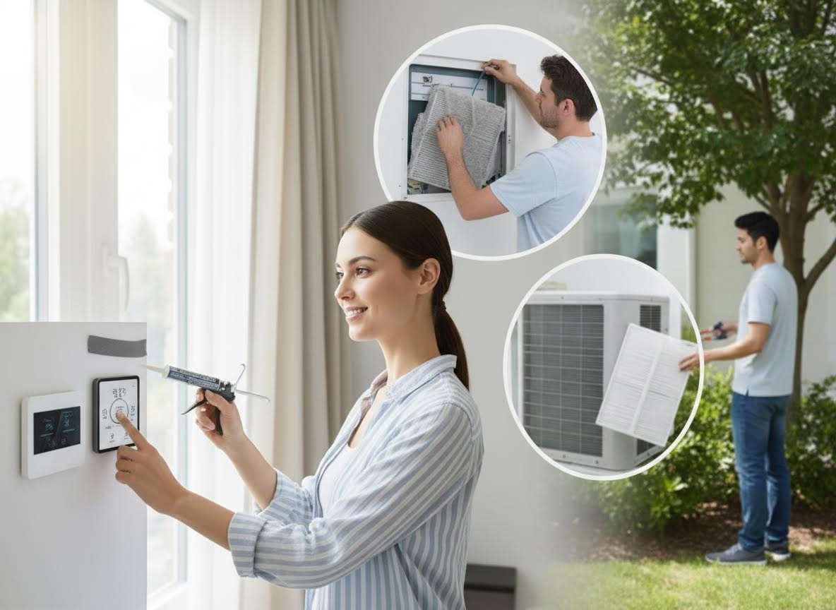 Home Air Conditioning Maintenance and Sealing for Efficiency