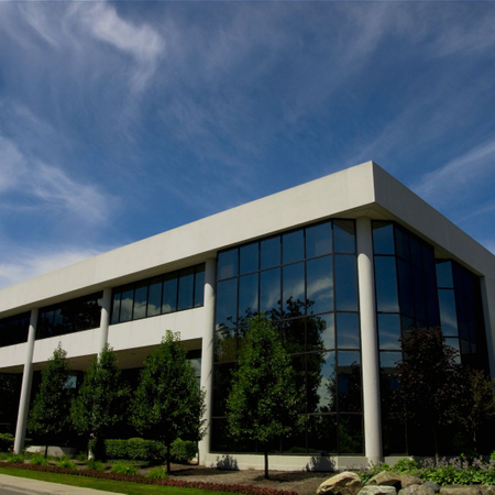 Commercial HVAC system repair for an office building in Rhode Island.
