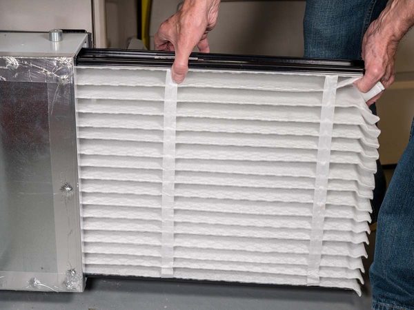 A clean HVAC filter