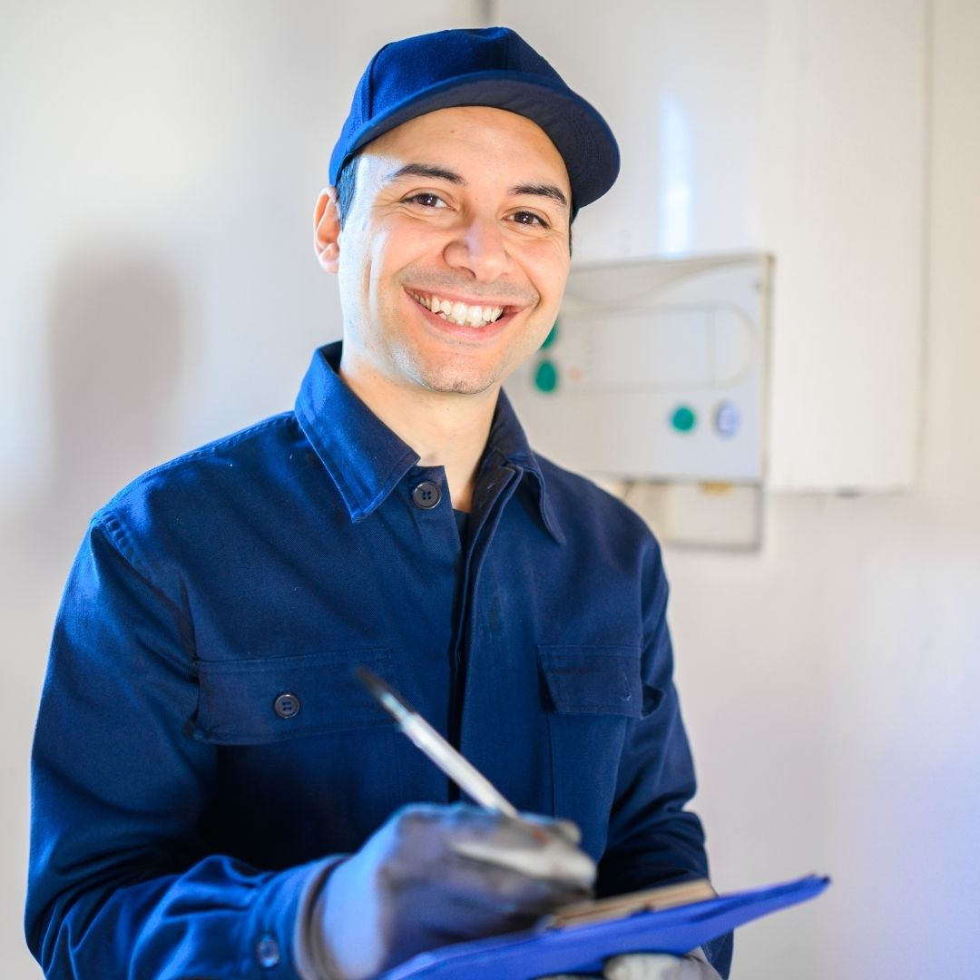smiling ac technician Residential AC Maintenance in Warwick Second.jpg
