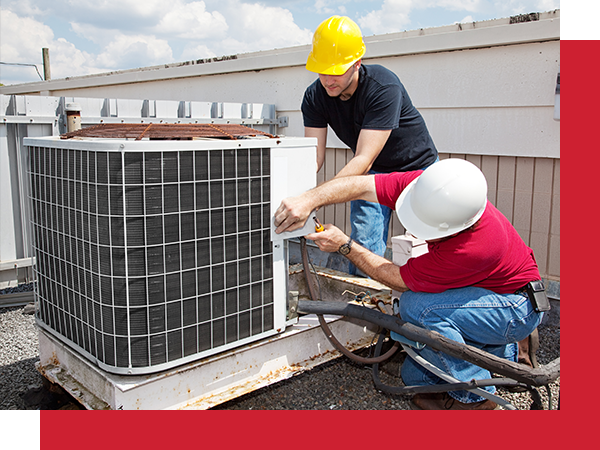 hvac technician giving a thumbs up