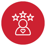 Commercial HVAC customer satisfaction icon.