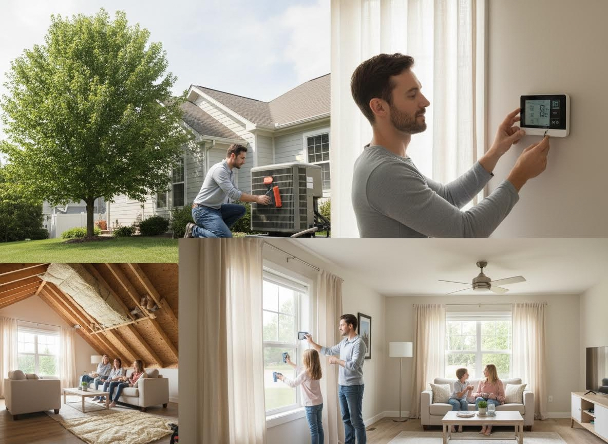 Optimizing home comfort: maintenance, energy saving, and family life