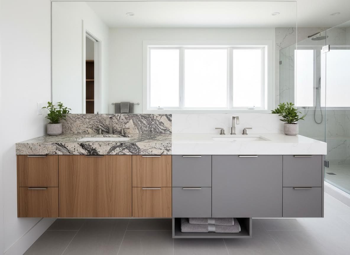 Modern Double Vanity Bathroom