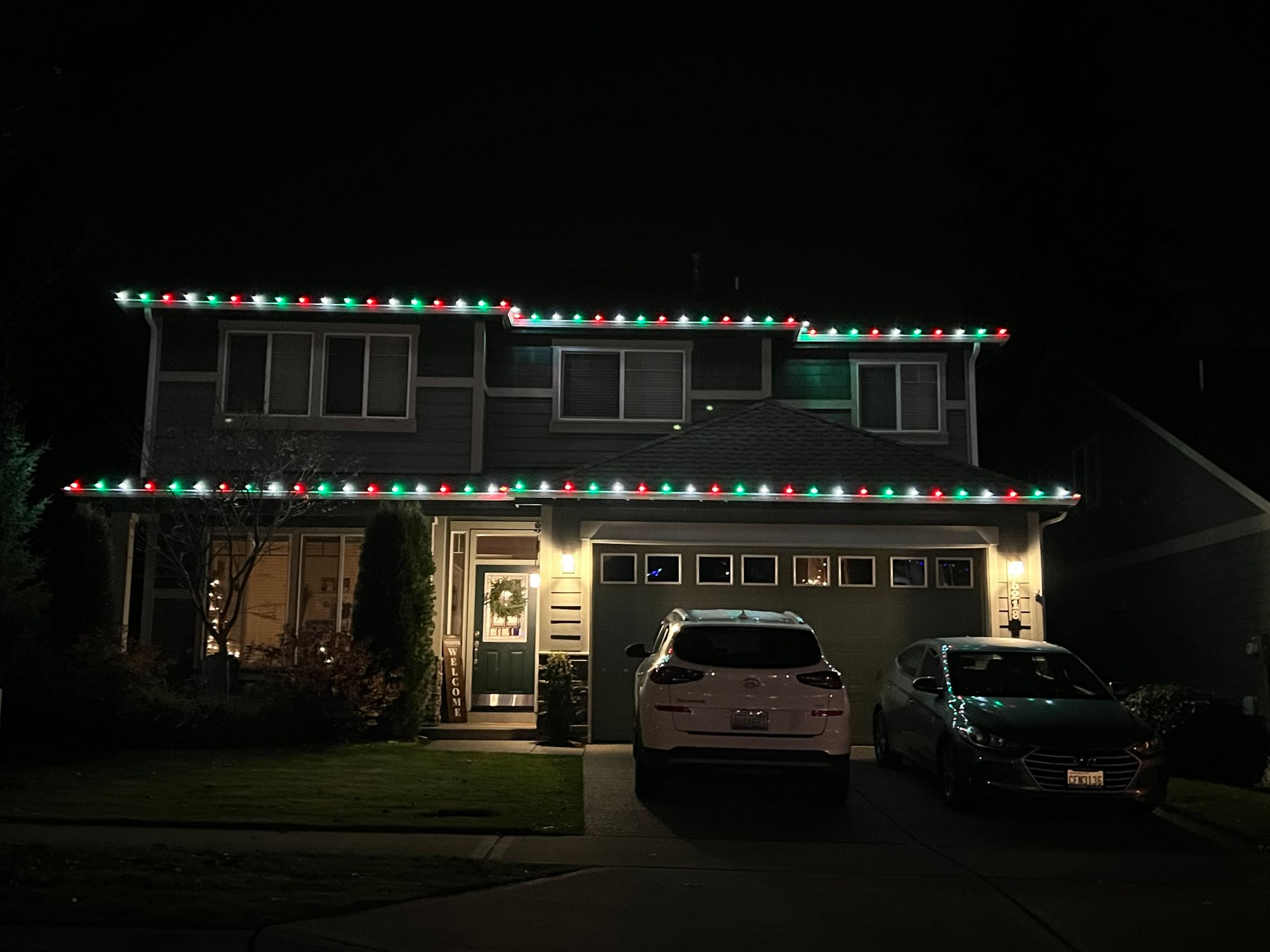 House with Christmas Lights House with Christmas Lights