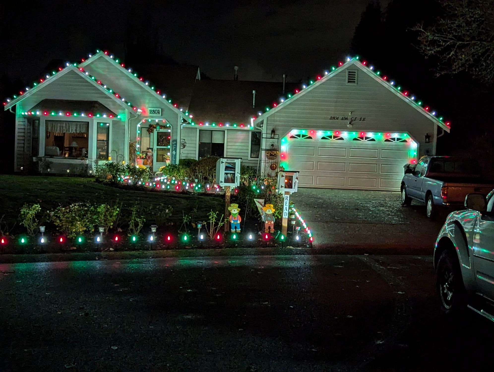 House with Christmas Lights