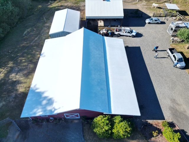 clean barn roof