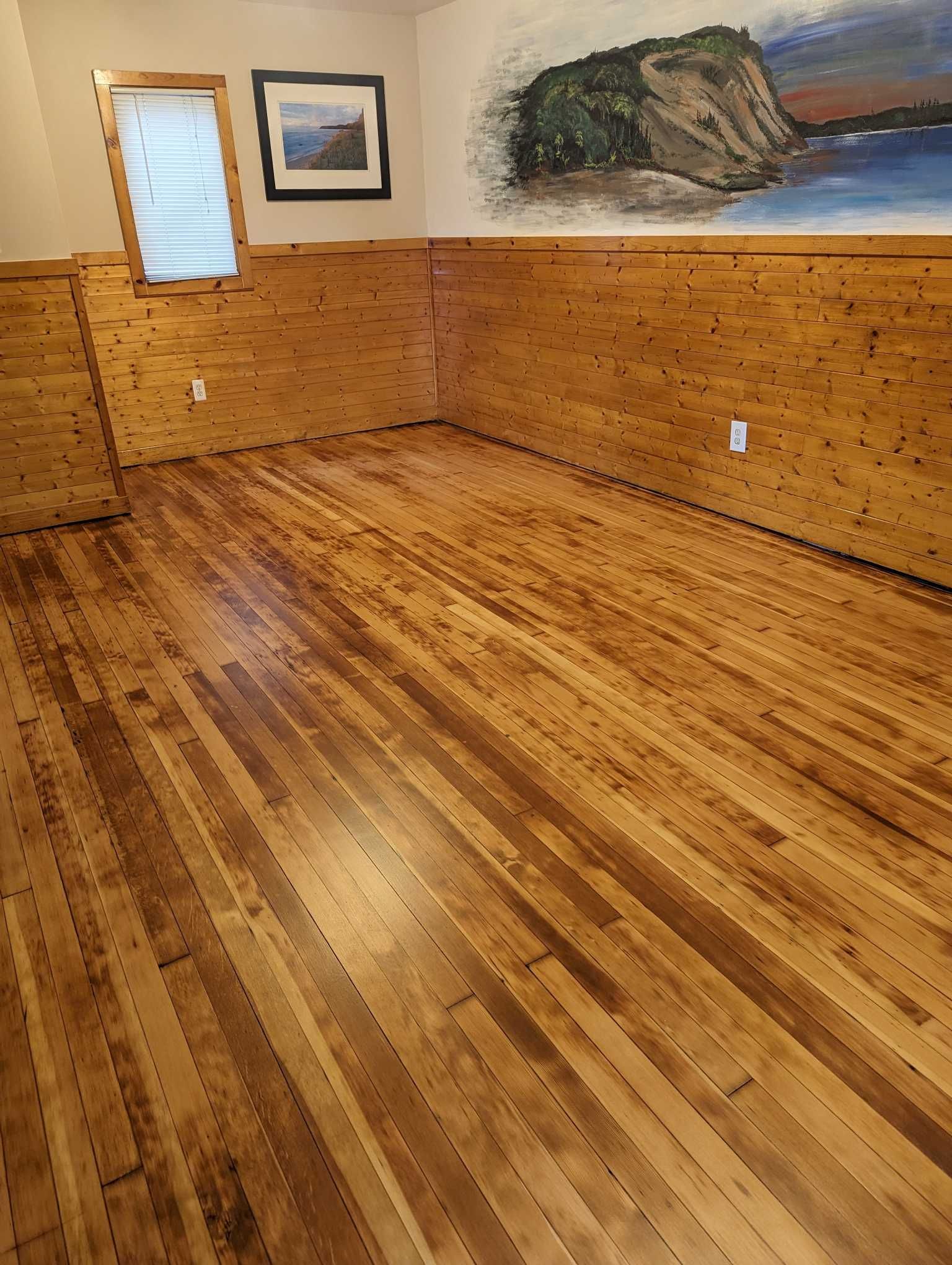 new wood flooring in a room