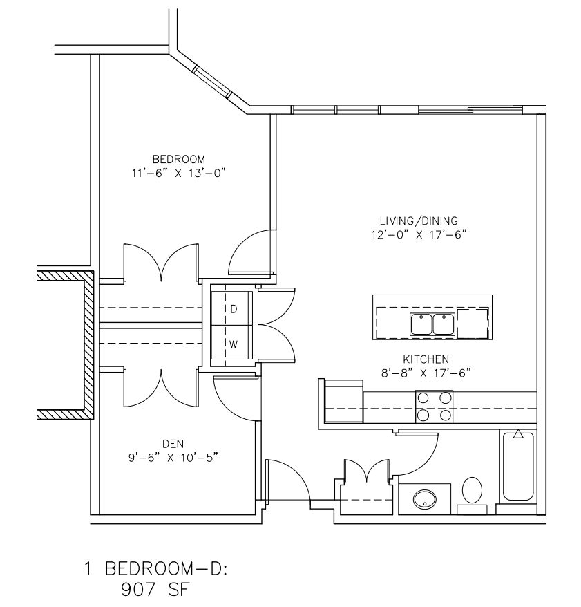 1 BEDROOM - D