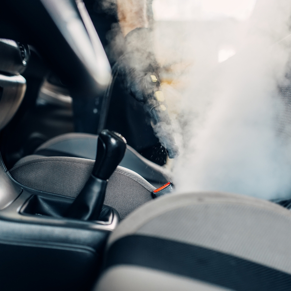steam cleaning car seats