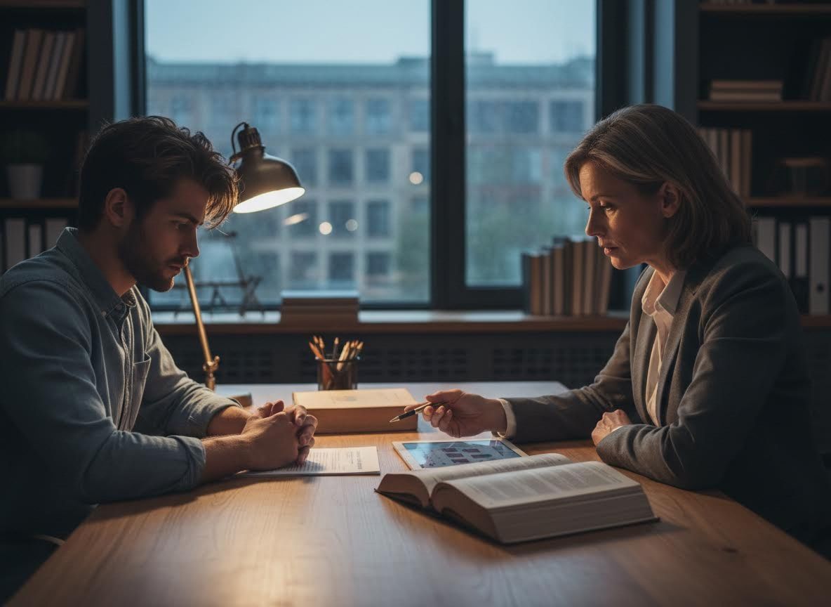 Professional consultation at a desk