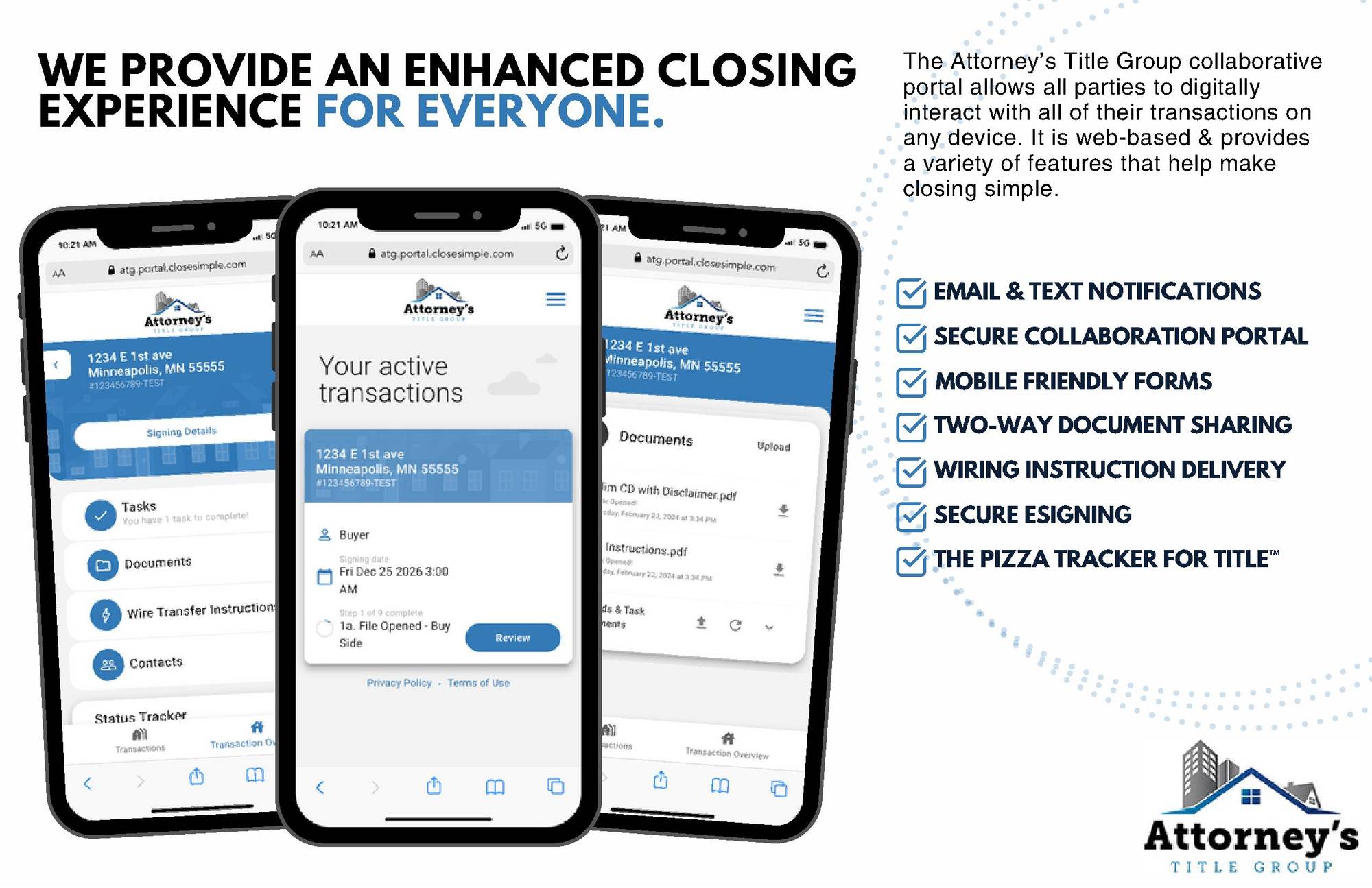 Introducing ATG Portal: Closings Simplified - Attorney's Title Group