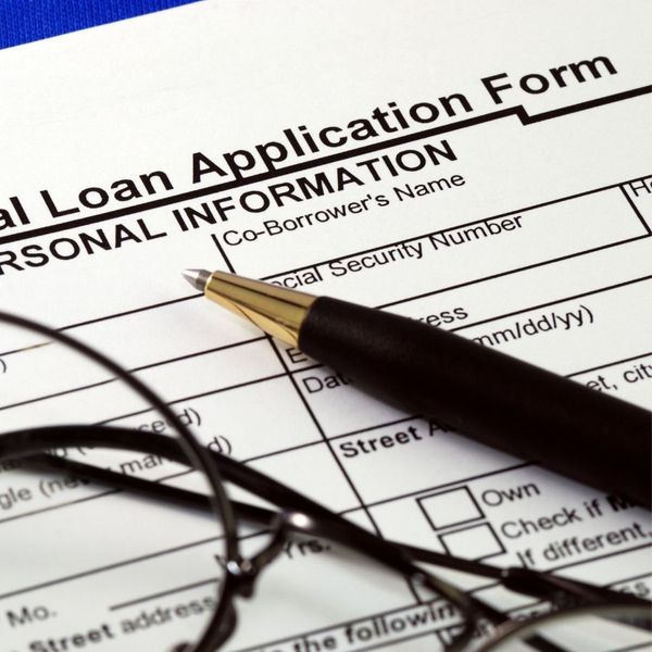A loan application form.