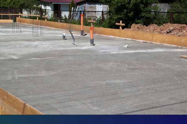 concrete shop storage pad