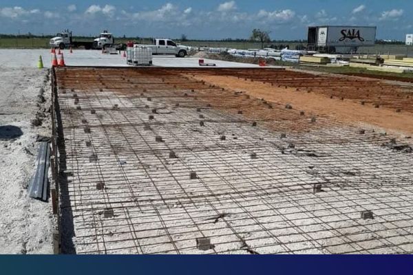 commercial concrete jobsite