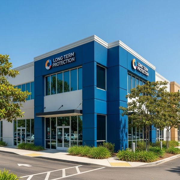Freshly painted commercial building exterior, showcasing a clean, well-maintained appearance. Freshly painted commercial building exterior, showcasing a clean, well-maintained appearance.