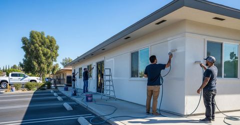 Commercial painting services enhancing property in Riverside County