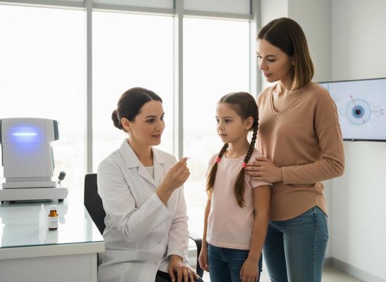 Pediatric Optometrist Consultation