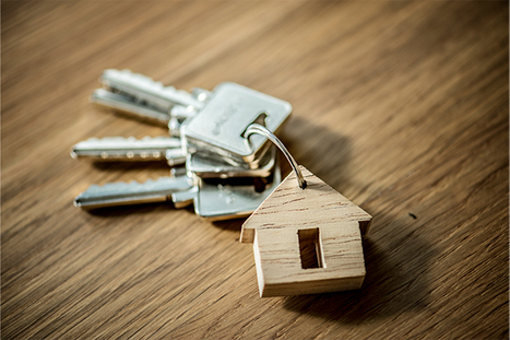 Image of keys to a new home