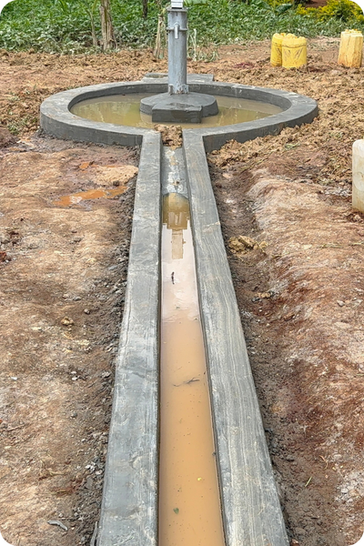water pump and channel