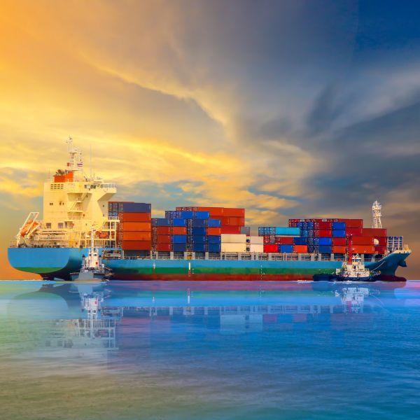 cargo ship on the water with cargo cargo ship on the water with cargo