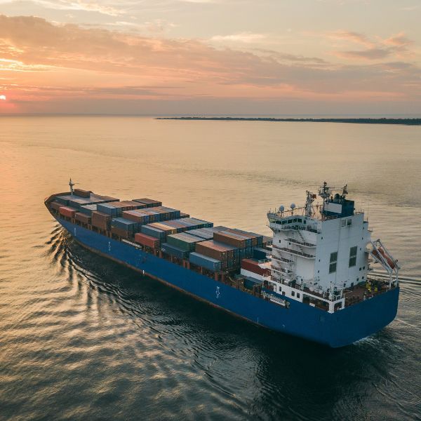 cargo ship on the water with cargo cargo ship on the water with cargo