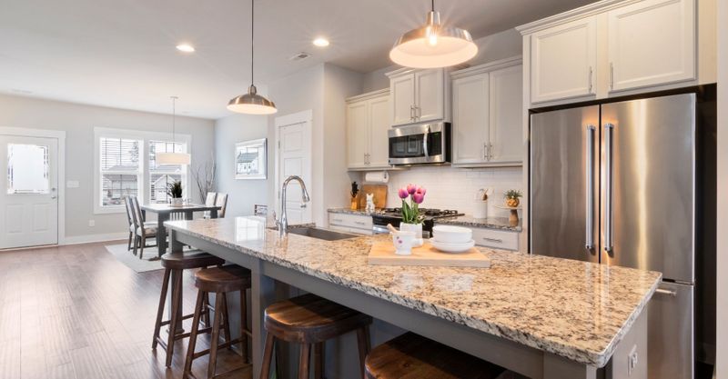kitchen with granite countertops