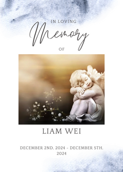 Blue Watercolor in Loving Memory Funeral Program Invitation-4.png