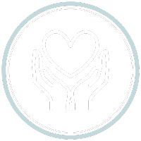 Hands caring heart icon Hands caring heart icon