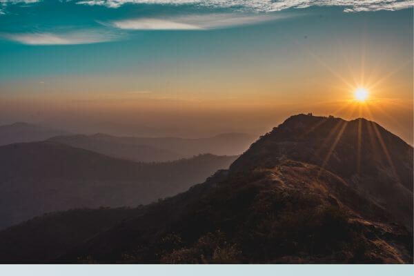 sunrise over mountain