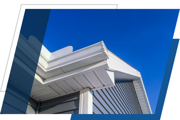 gutters installed in a house