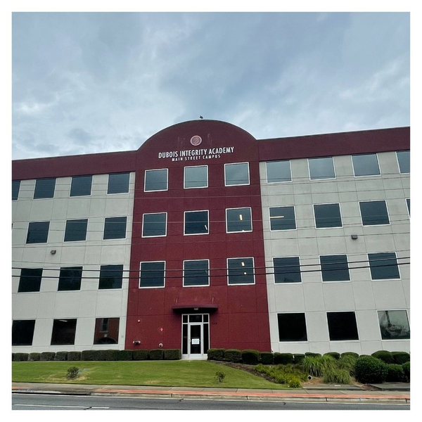 Building with tinted window