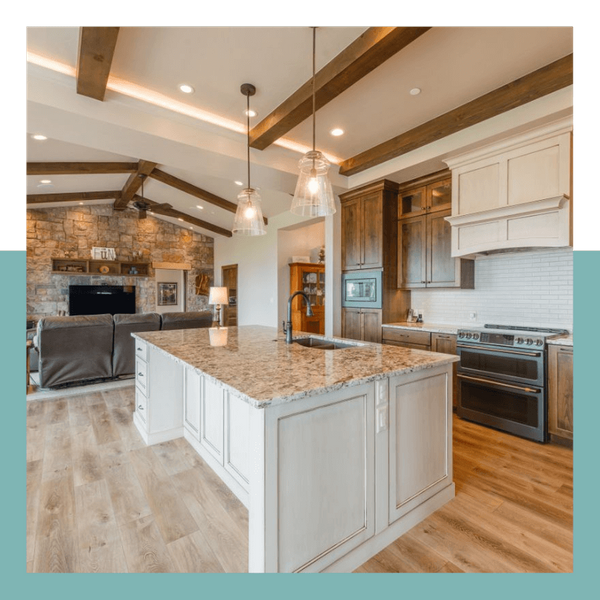 kitchen of custom home