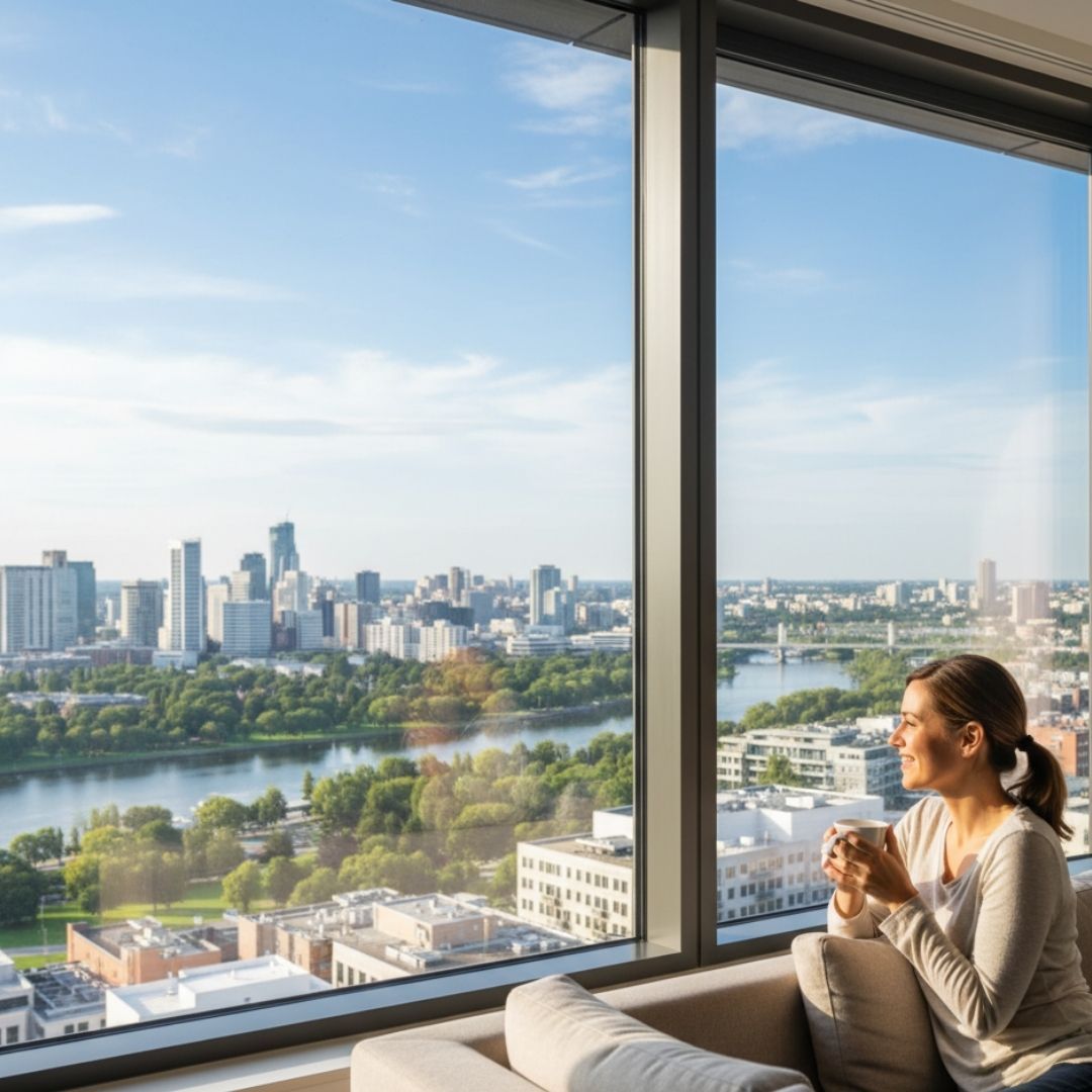 looking out the window