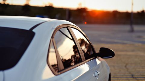 car with tinted windows